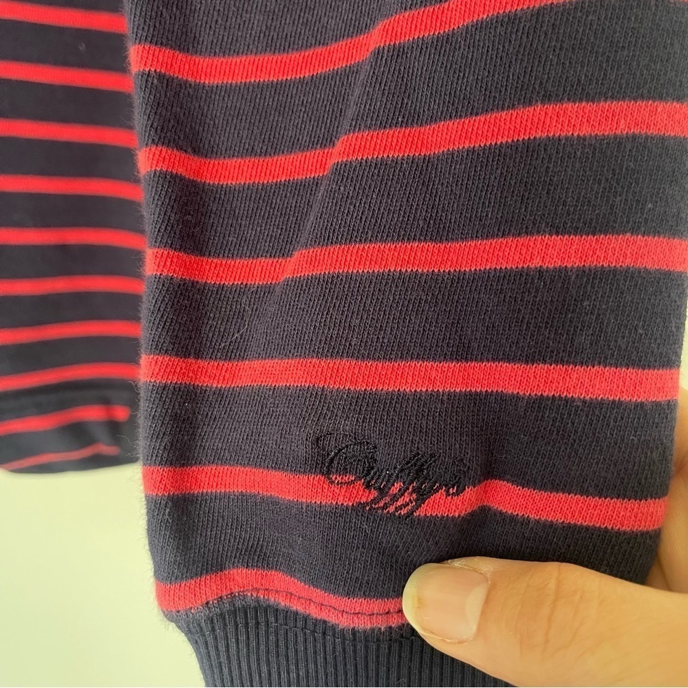 Cuffy’s of Cape Cod Pullover Nautical Striped Sweatshirt Long sleeve Sweater - Picture 4 of 10